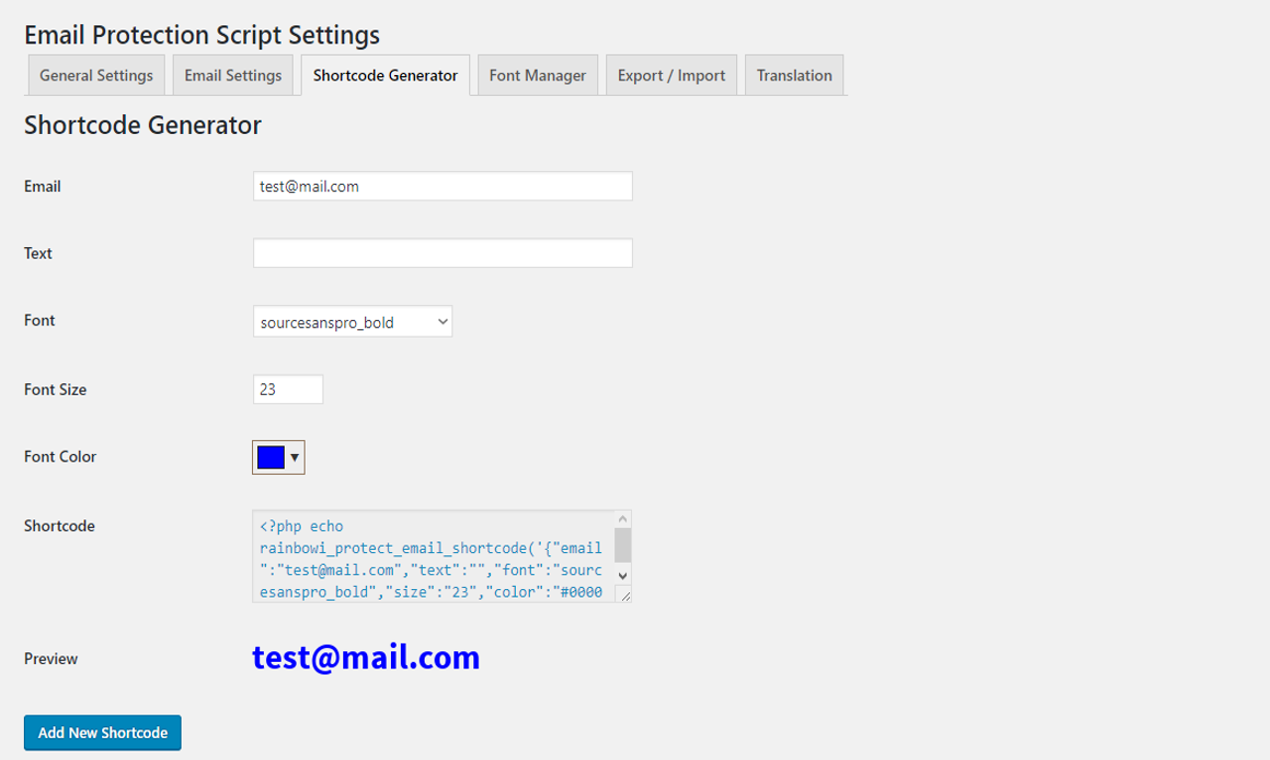 Email Protection Script and WP Plugin gallery image