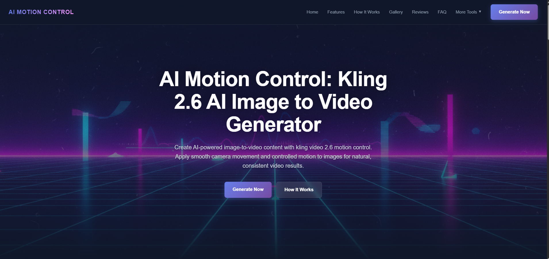 AI Motion Control - Screenshot 2 showing product features and functionality