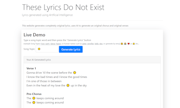 These Lyrics Do Not Exist gallery image