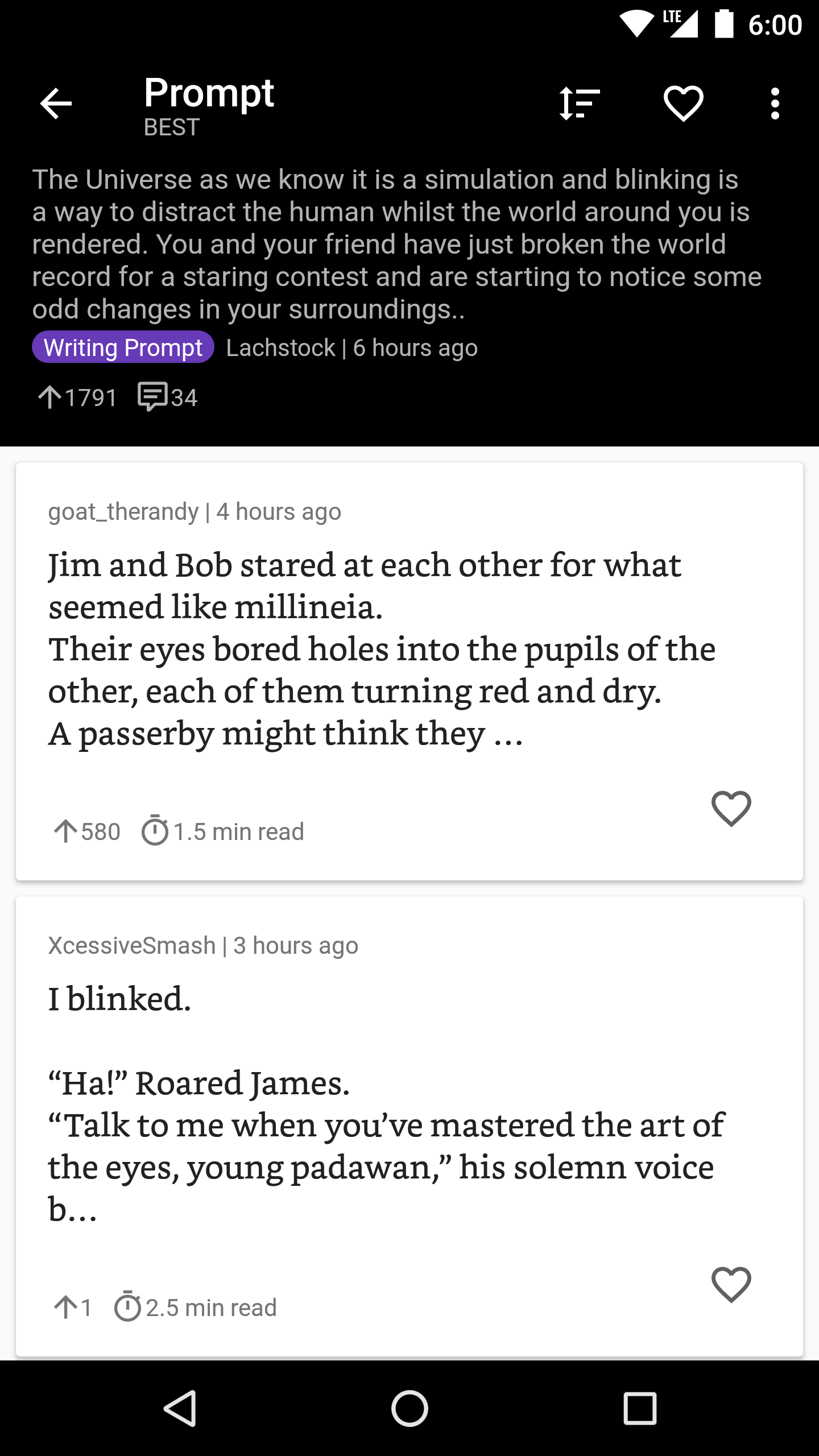 Writing Prompts Reader gallery image