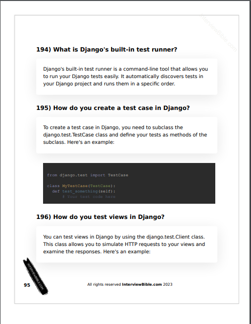 Média The Python Interview Handbook 2023 gratuit - Version gratuite de Popular the Python Interview Handbook 2023 4