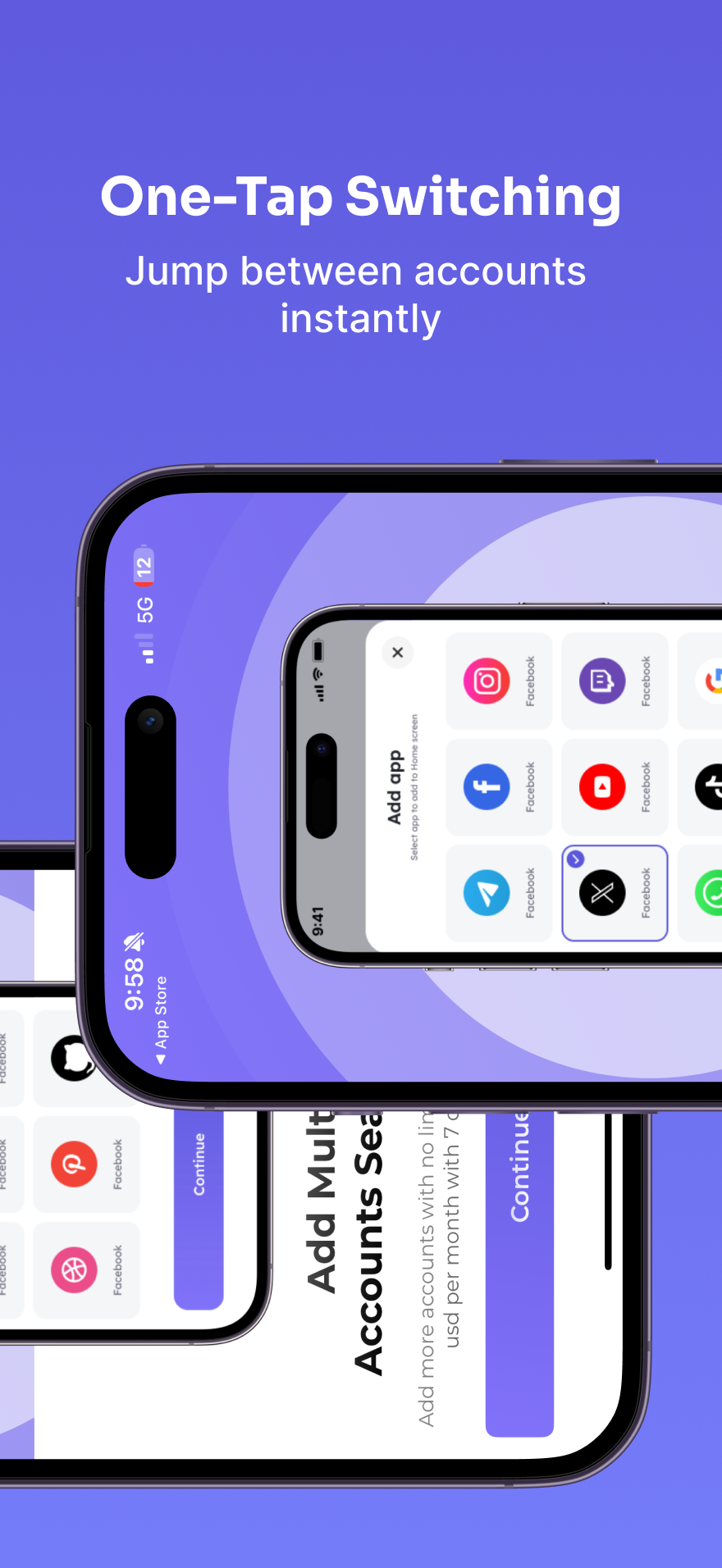 Parallel account - dubbele ruimtes - Voer meerdere accounts van dezelfde app uit op één apparaat. media 7