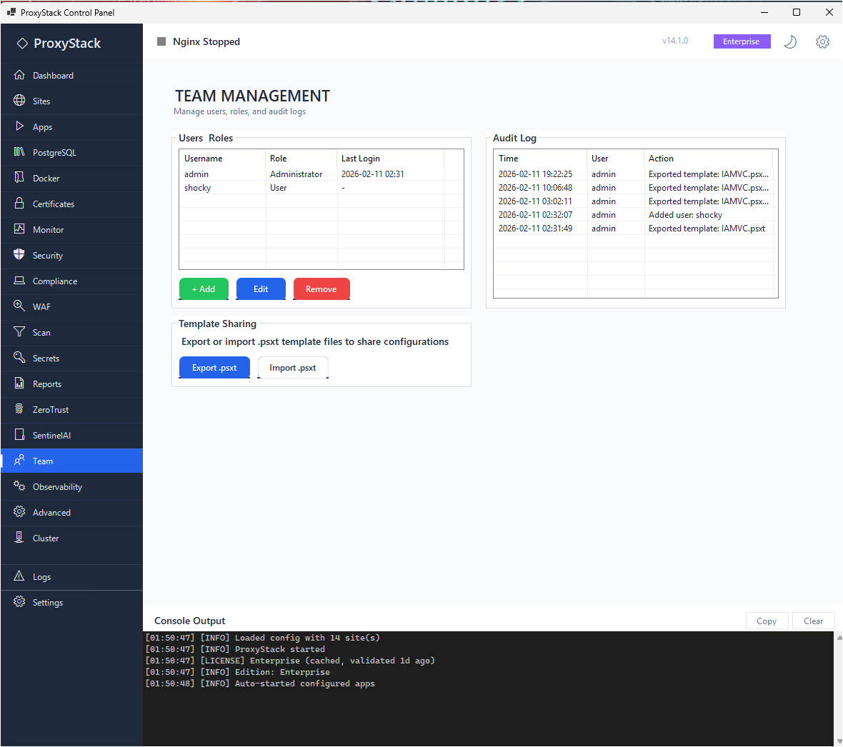 ProxyStack + SentinelAI gallery image