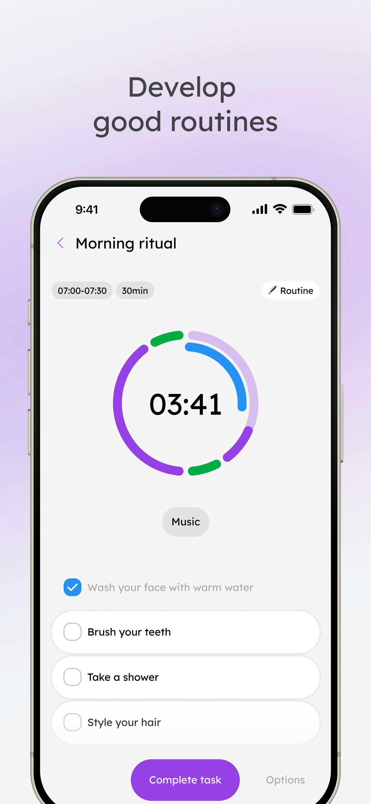 Mindory App - Autismus und ADHS -freundliche tägliche Begleiter App Medien 5