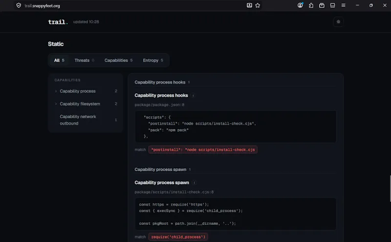 Trail screenshot 1
