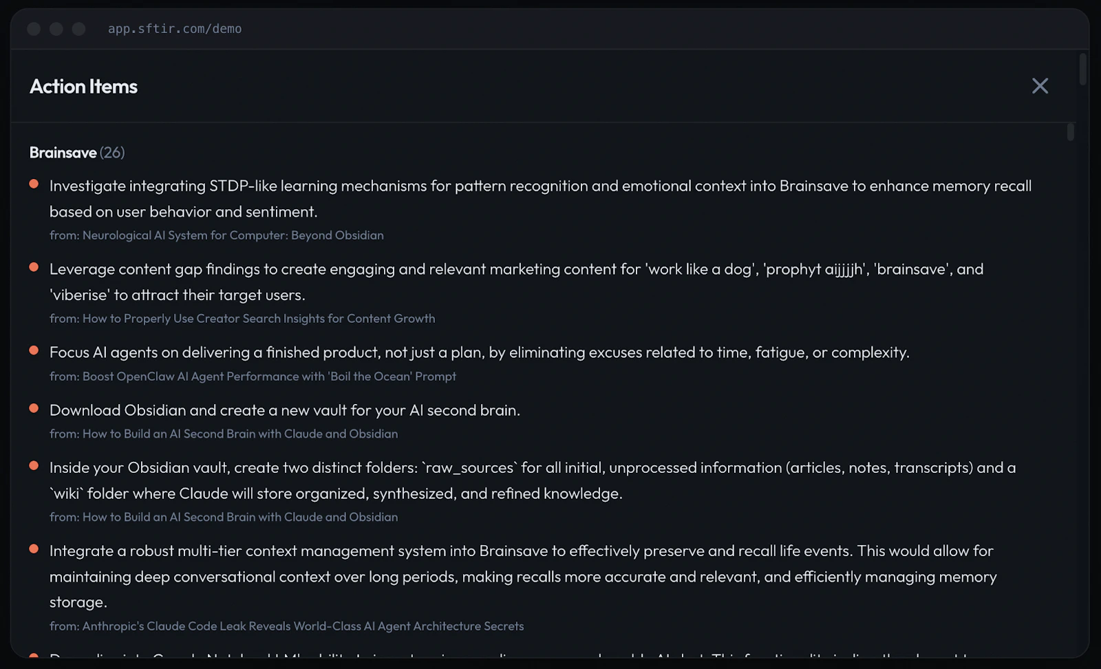 Sftir — Turn Your Feed into Your Edge screenshot 6