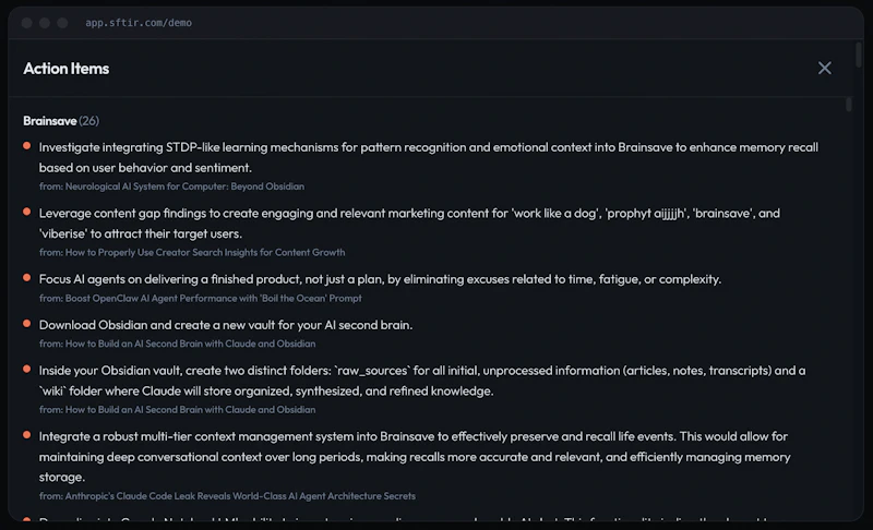 Sftir — Turn Your Feed into Your Edge screenshot 6