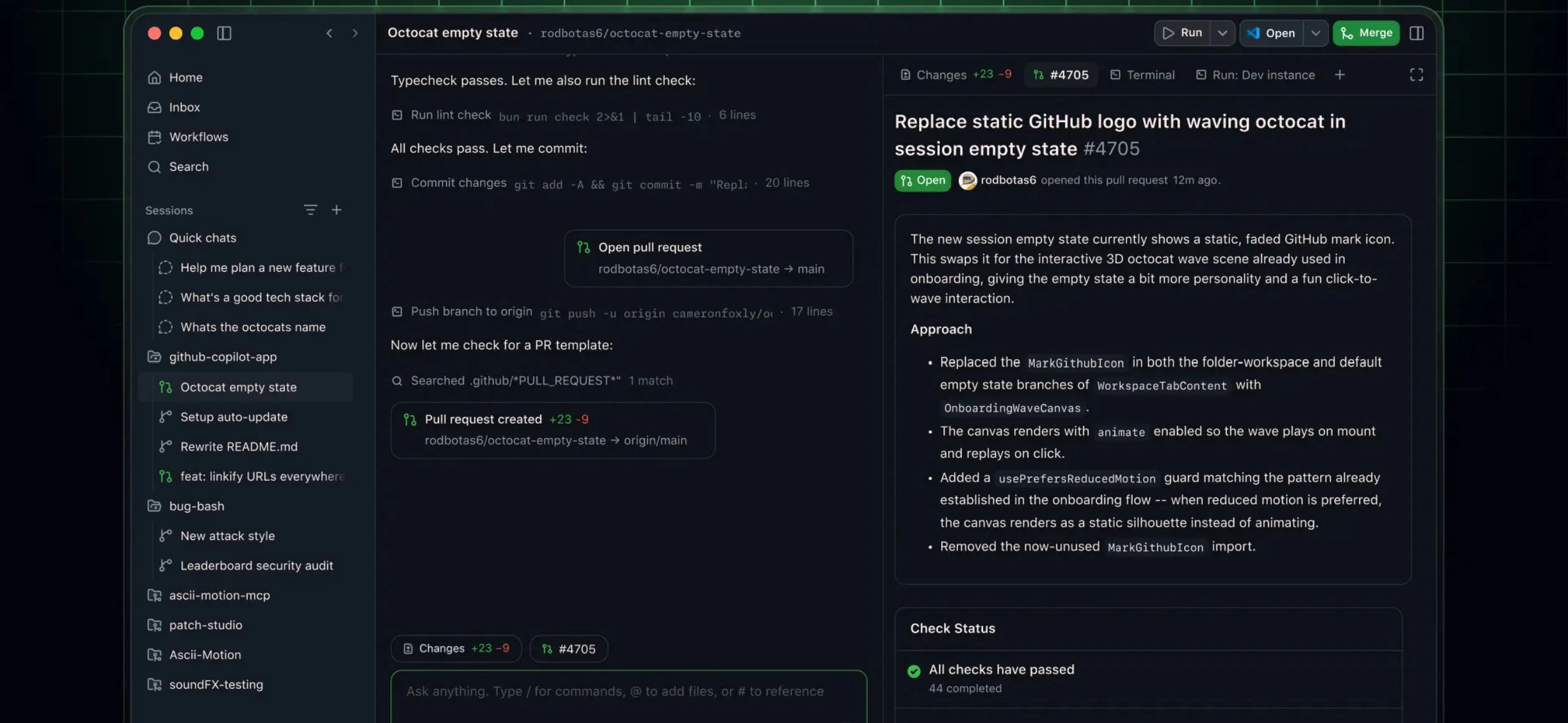 GitHub Copilot App screenshot 4