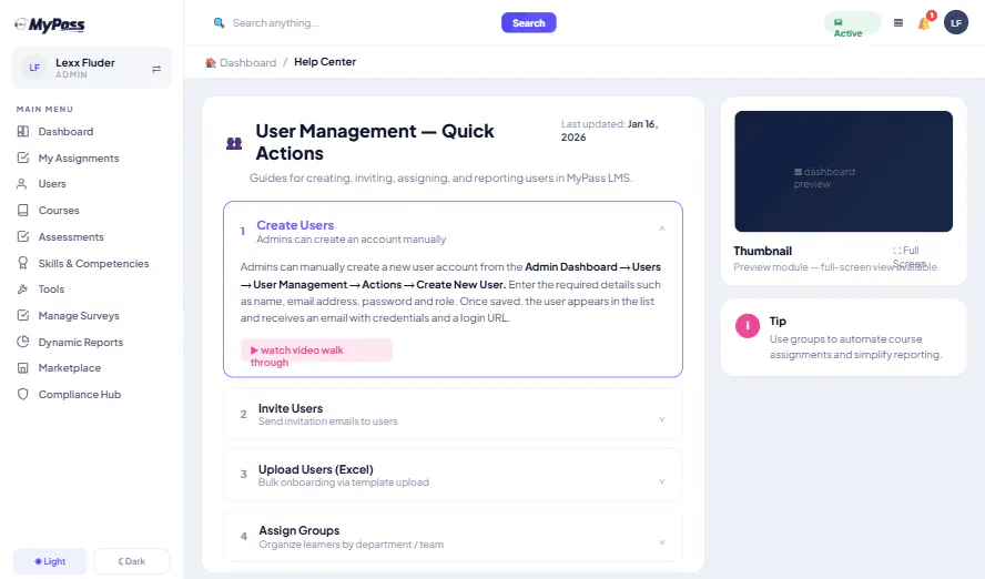 Mypass LMS Community Edition gallery image