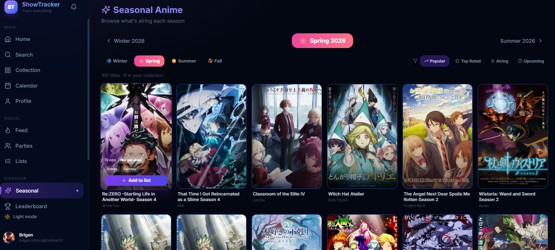 ShowTracker gallery image