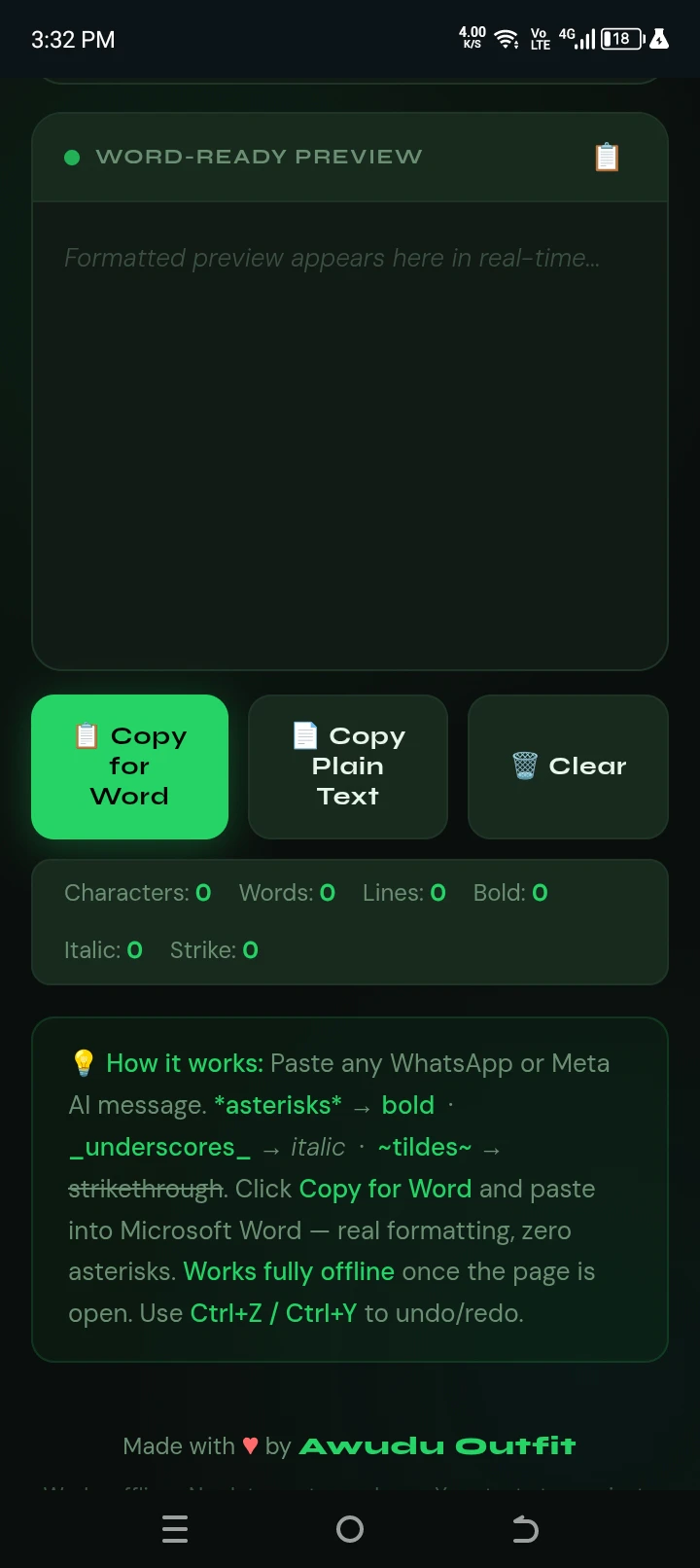 WhatsApp Bold Converter logo