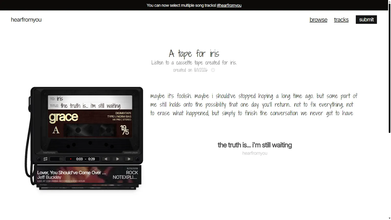 Hearfromyou  screenshot 2
