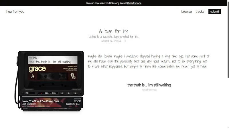 Hearfromyou  screenshot 2