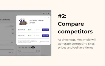 Mealmole (Chrome Extension) gallery image
