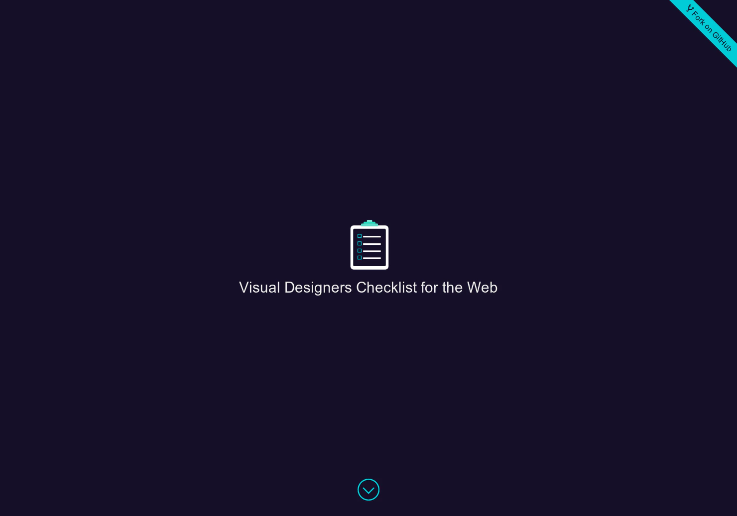 Visual Designer Checklist
