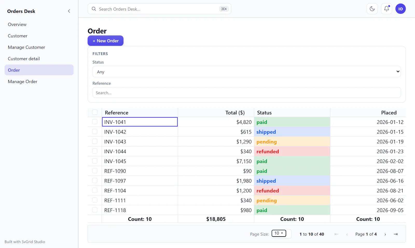 SvGrid screenshot 4