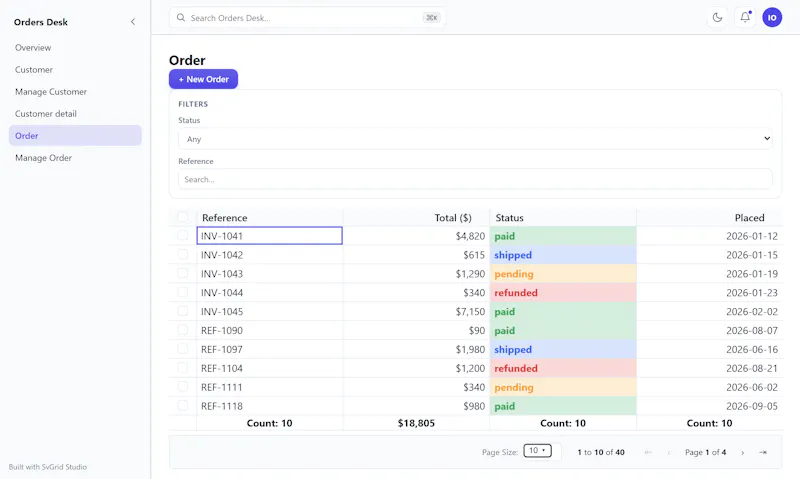 SvGrid screenshot 4
