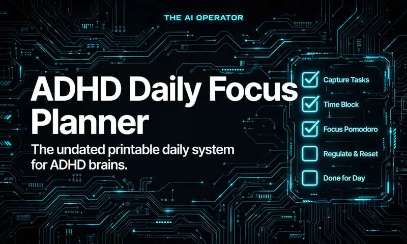 ADHD Daily Focus Planner screenshot 1