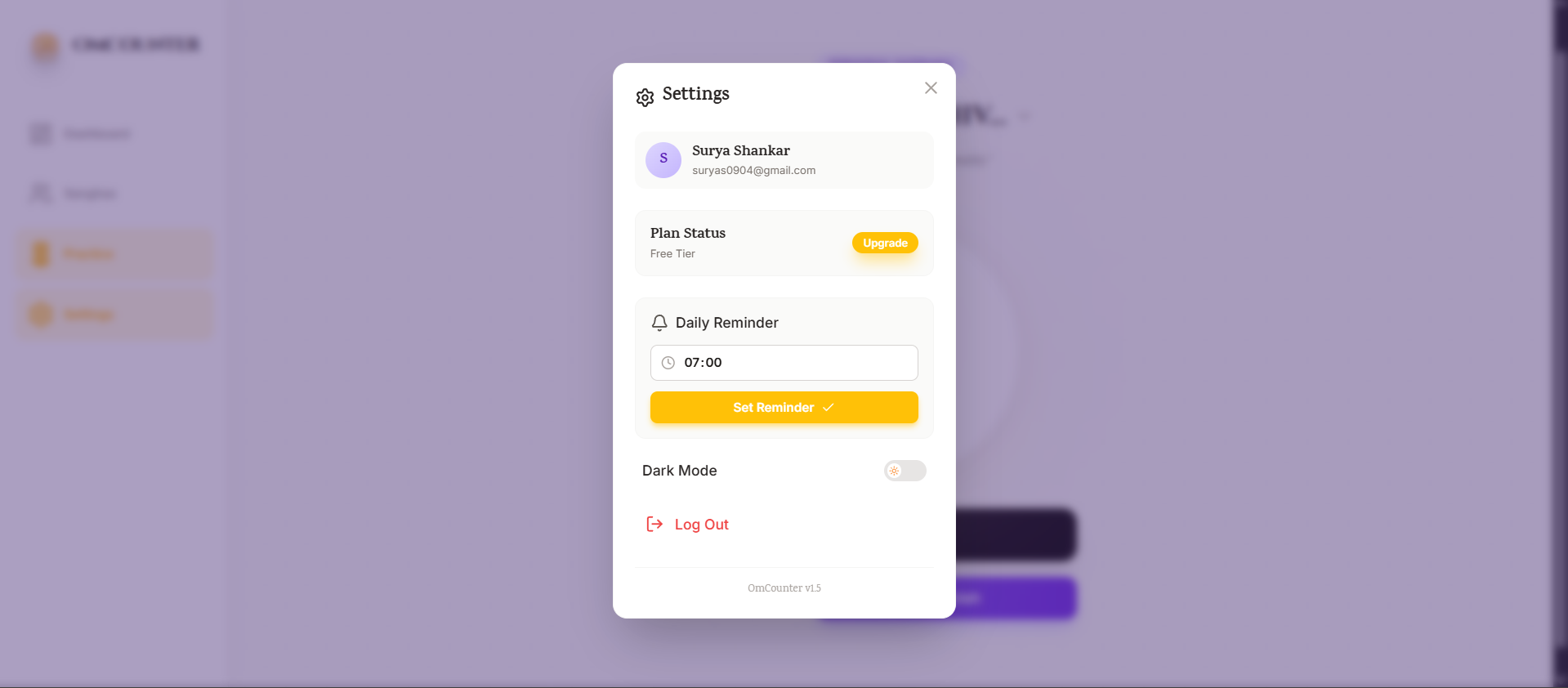 OmCounter - Screenshot 4 showing product features and functionality
