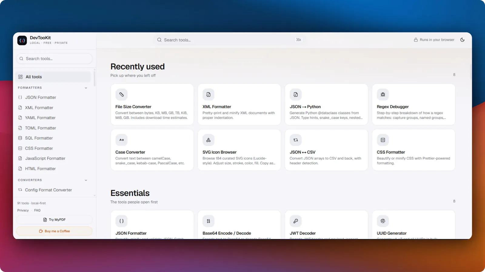 DevTooKit screenshot 3
