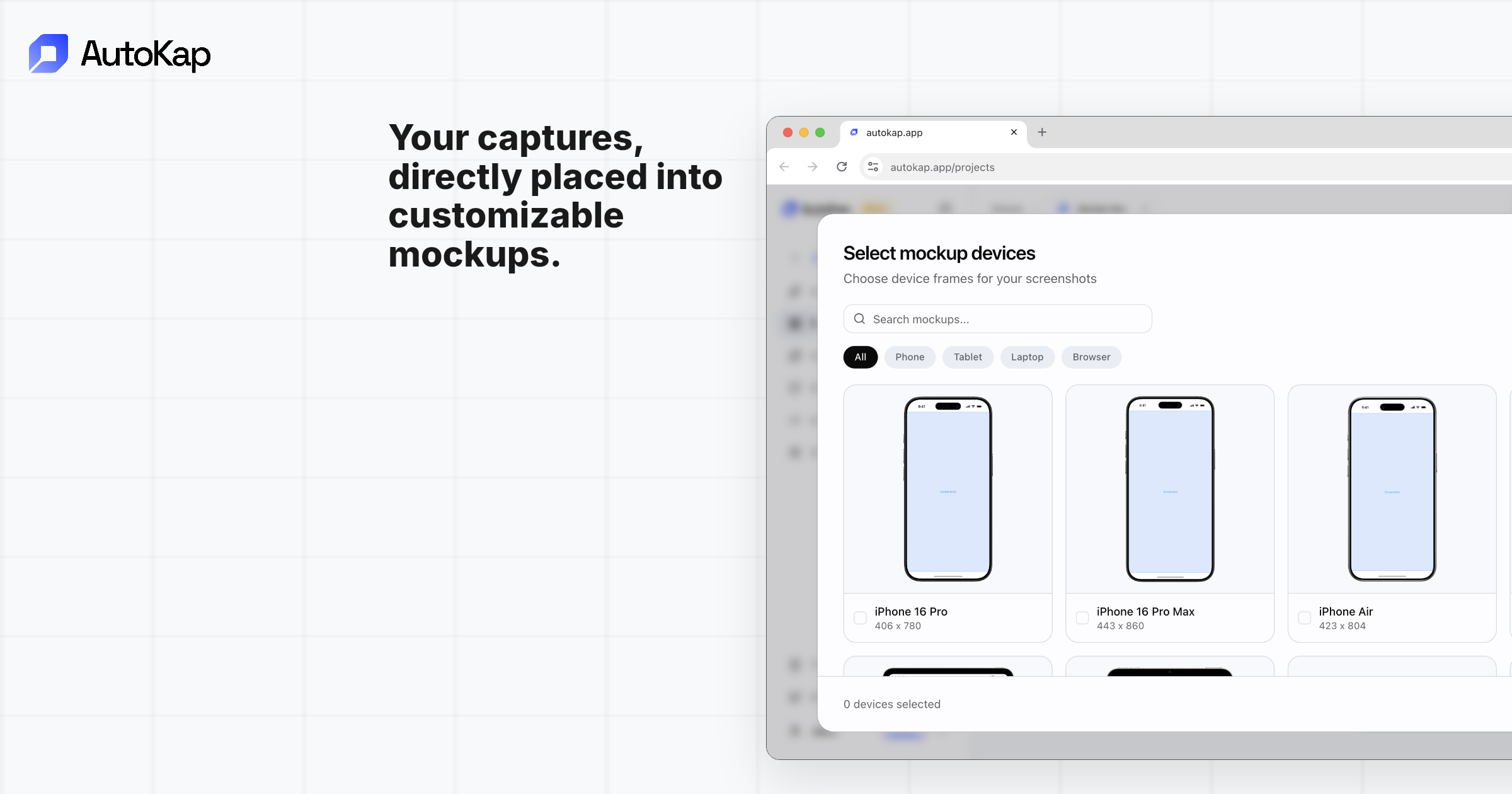 AutoKap — Automated Screenshots for SaaS gallery image