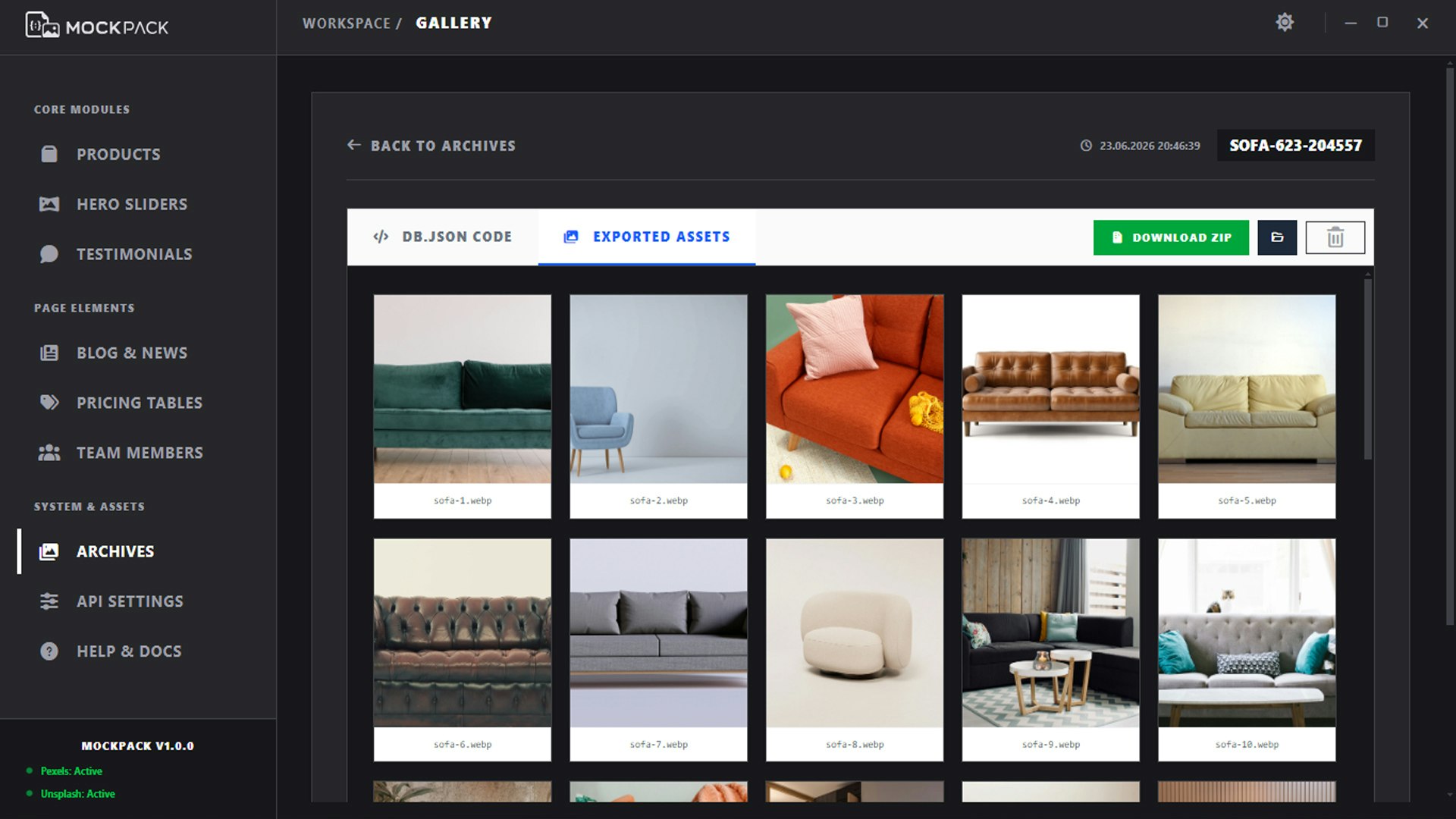MockPack gallery image