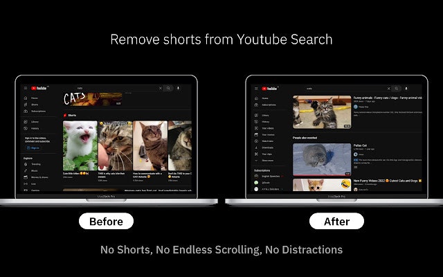 Média Retirer les shorts de YouTube - Extension de productivité pour masquer le short sur YouTube. 4