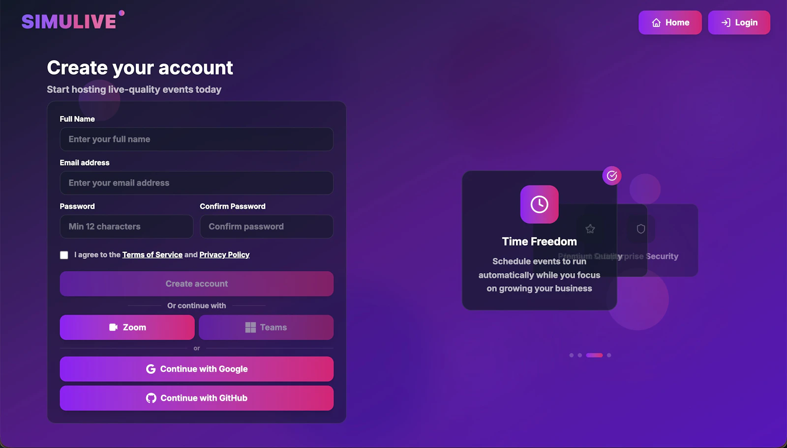 SimuLive screenshot 2