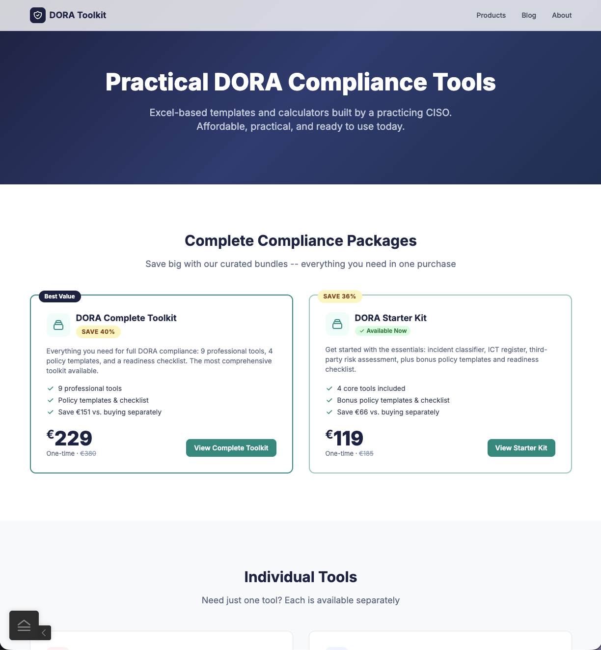 DORA Toolkit - Screenshot 3 showing product features and functionality