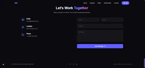 3D Portfolio — WebGL Template gallery image
