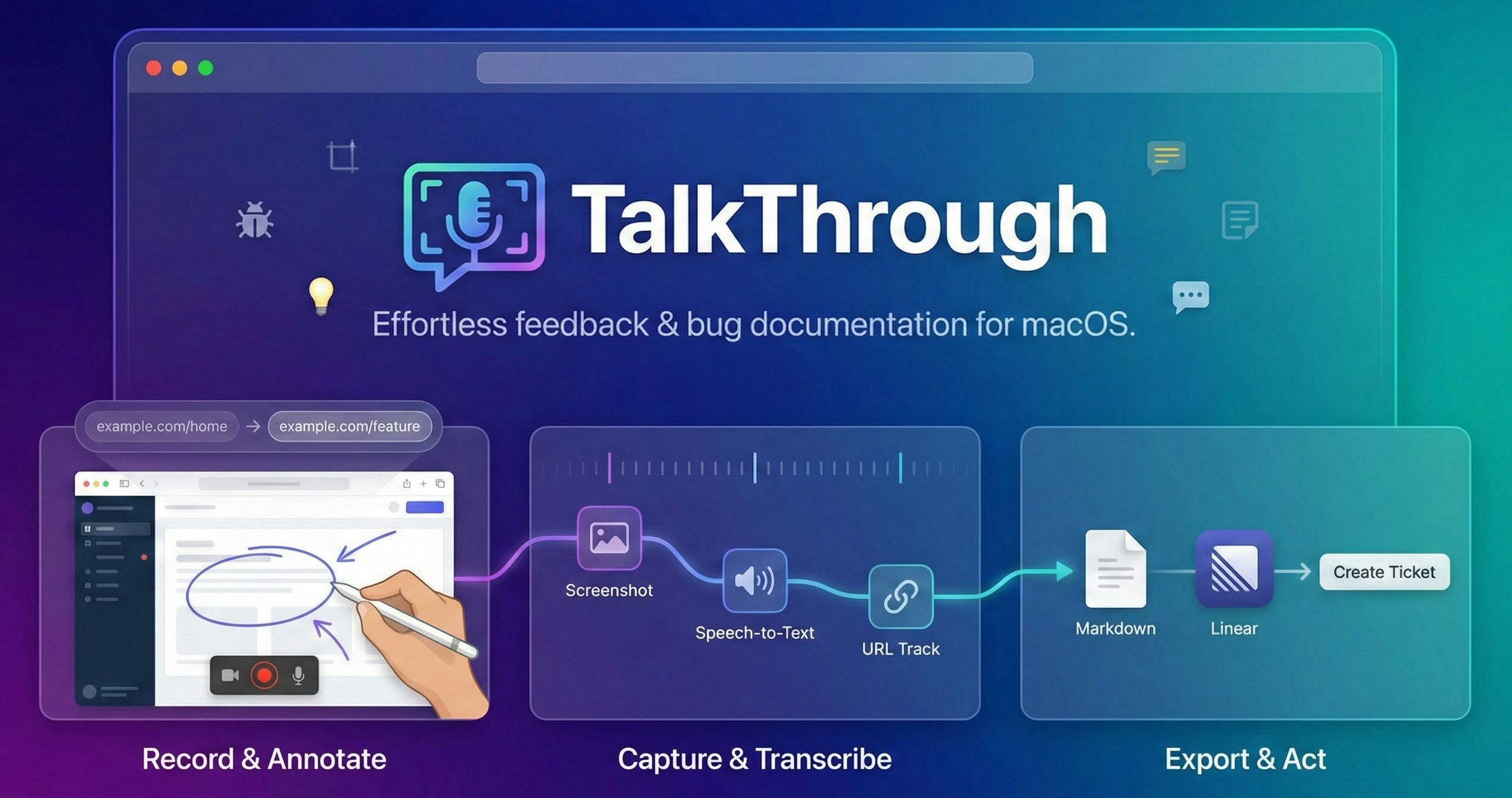 TalkThrough - Main product screenshot demonstrating key features and user interface