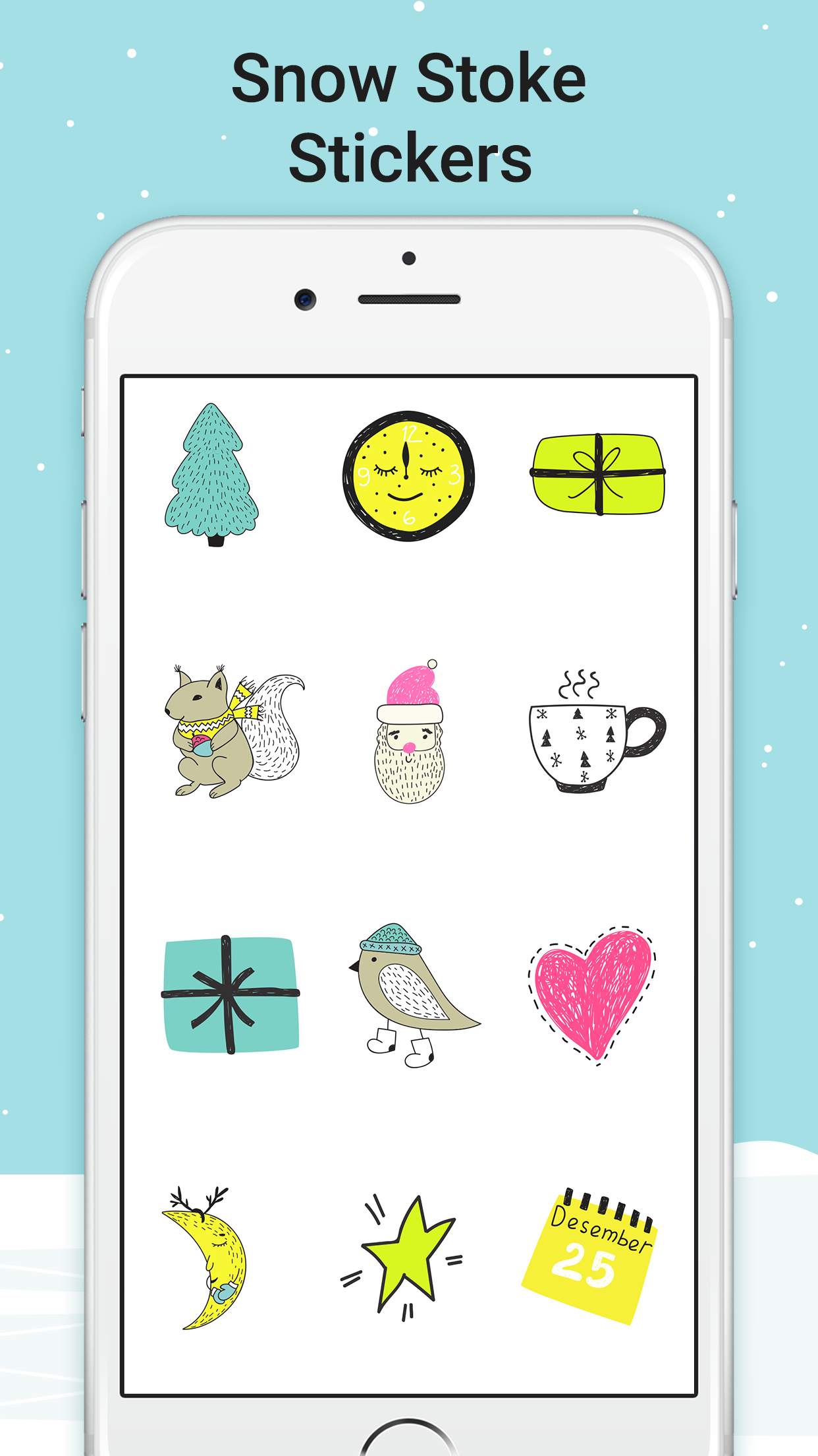 Snow Stoke Stickers for iMessage gallery image