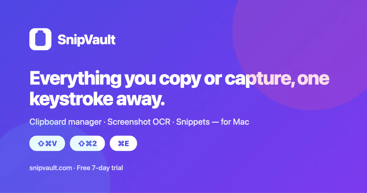 SnipVault screenshot