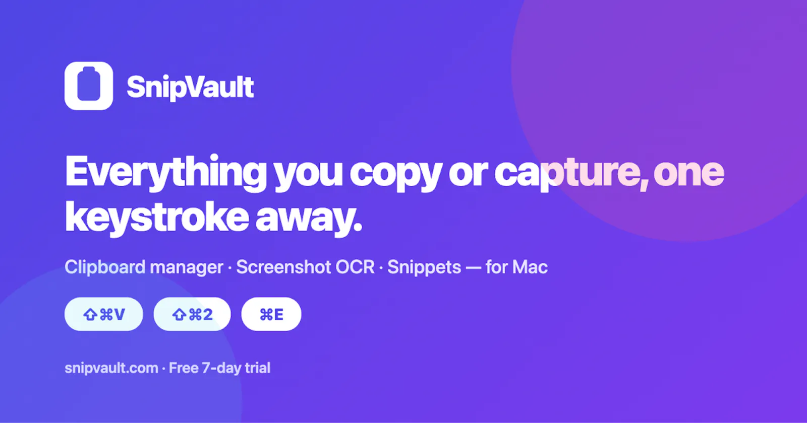 SnipVault screenshot 1