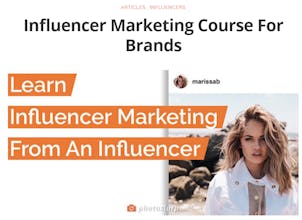 Influencer Marketing Course For Brands gallery image