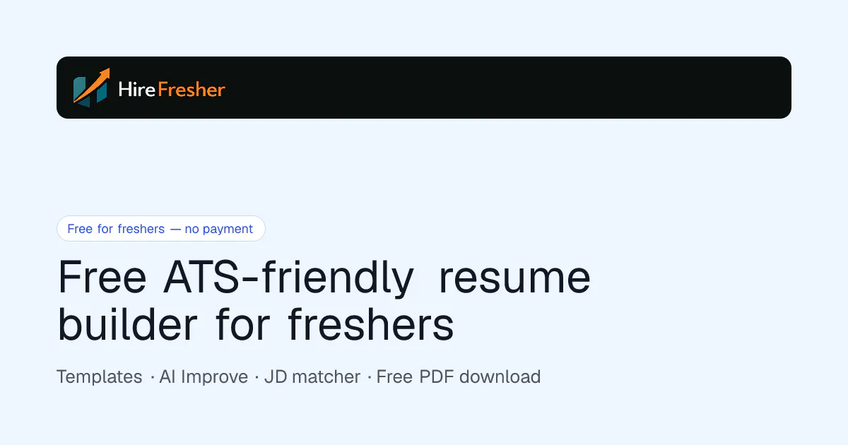 HireFresher — Free ATS gallery image