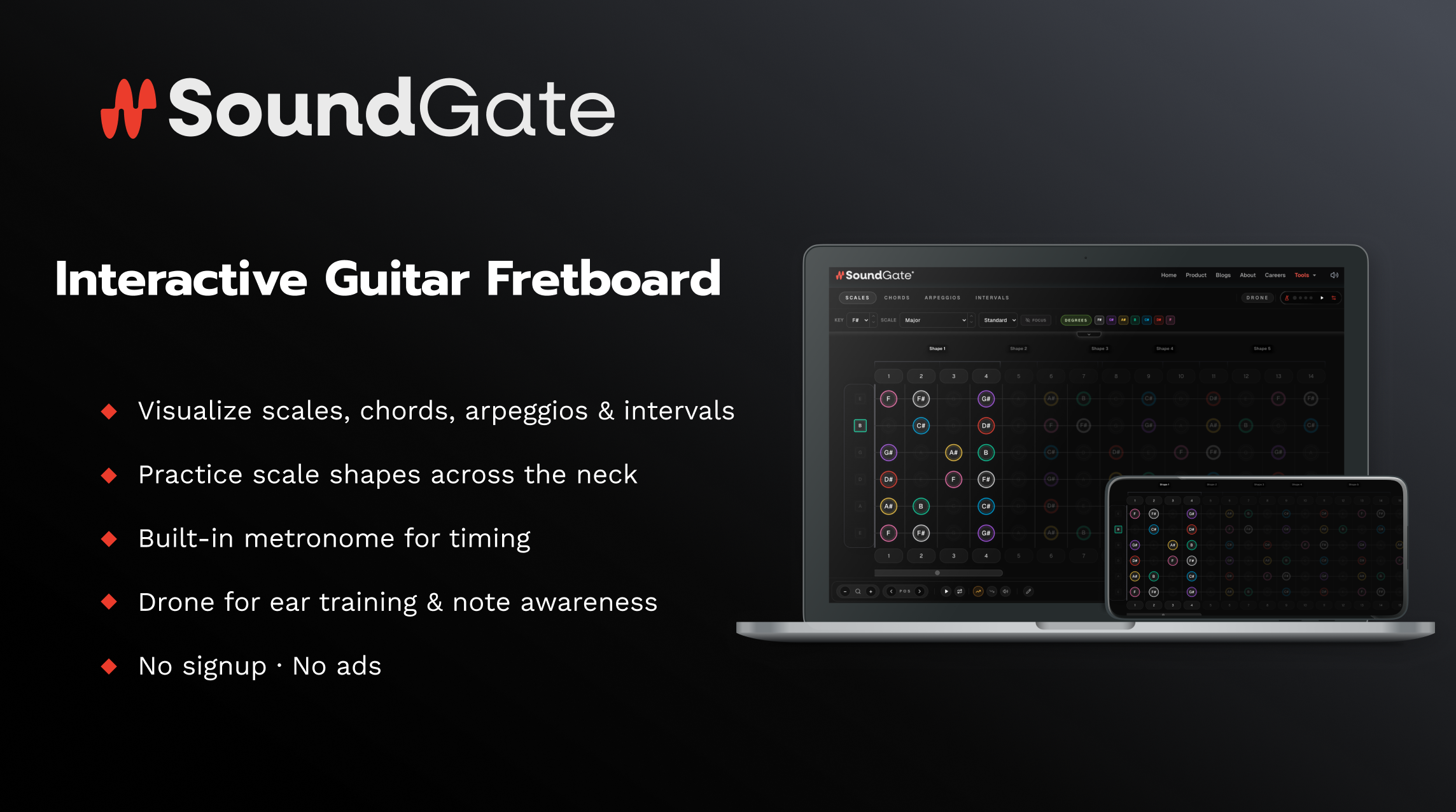 Soundgate Guitar Fretboard gallery image