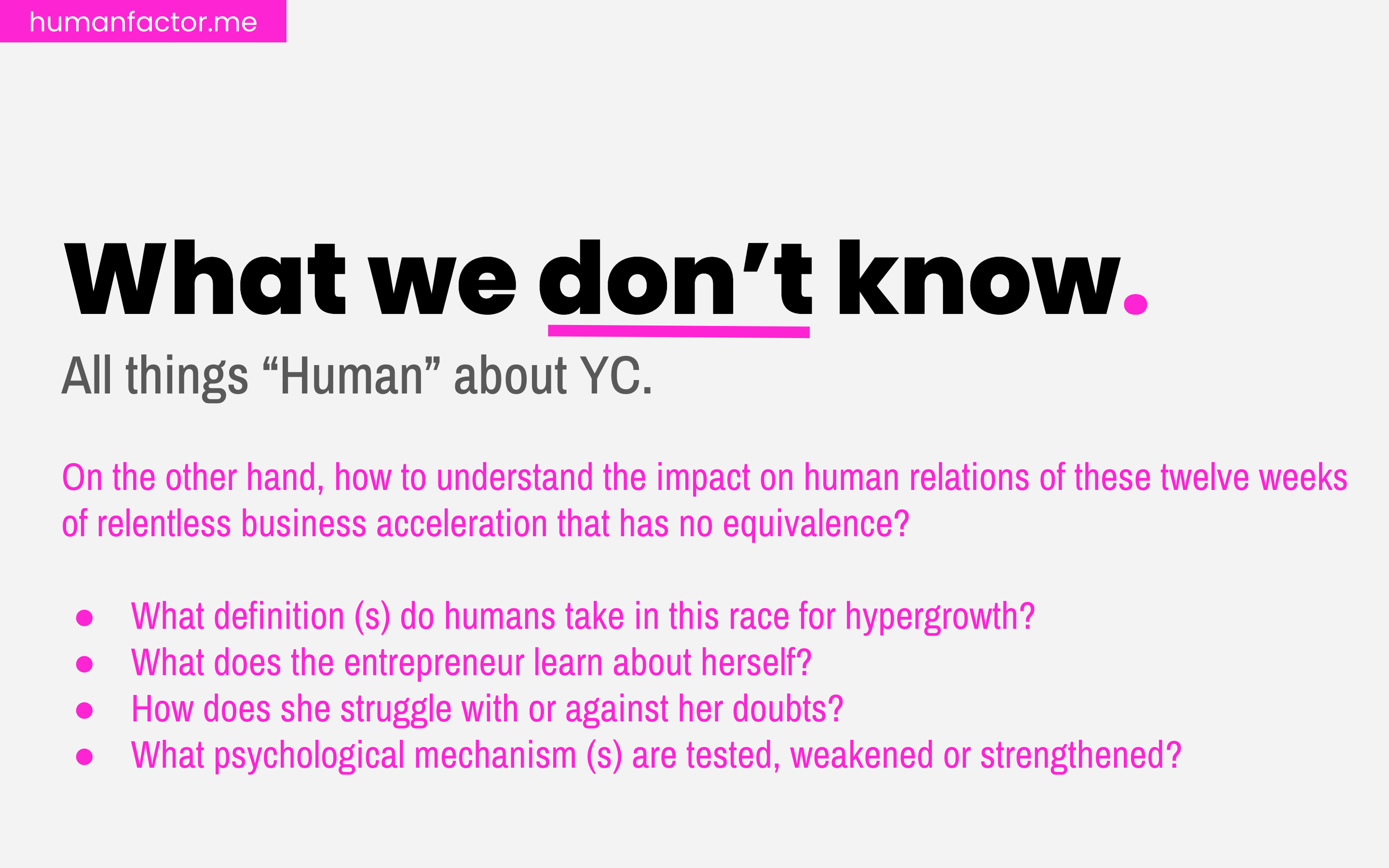 Human Factor. gallery image