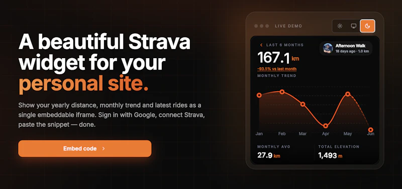Strava Widget screenshot 2