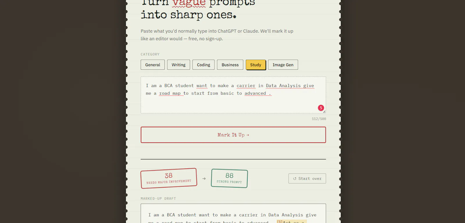 Prompt Fixer screenshot 2