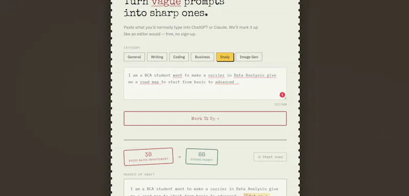 Prompt Fixer screenshot 2