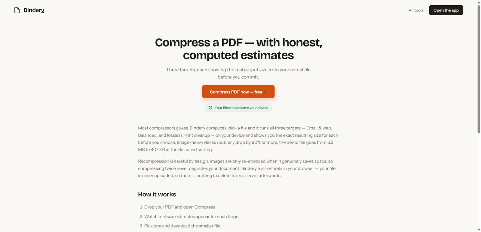 Bindery screenshot 3
