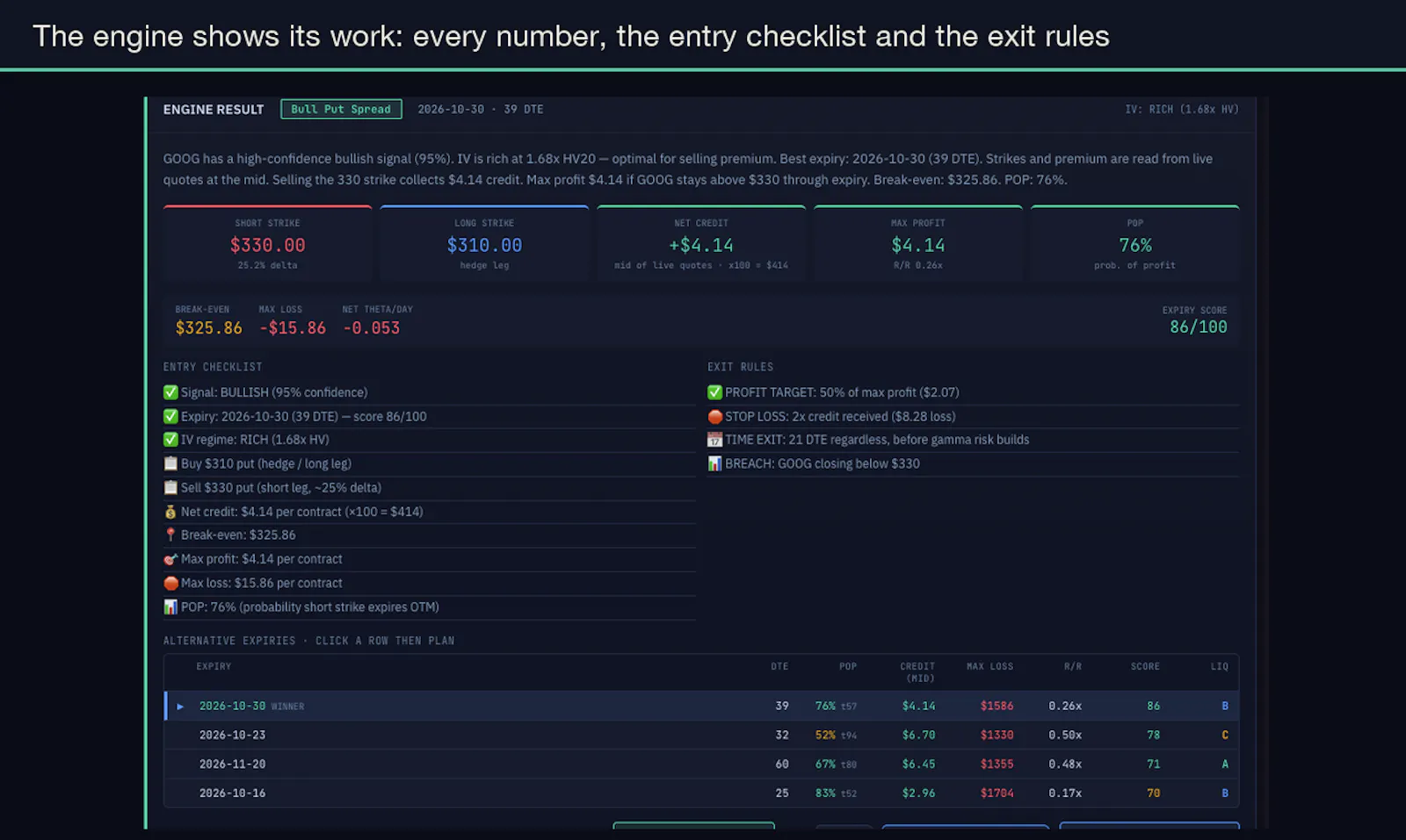 Optionscanner screenshot 3