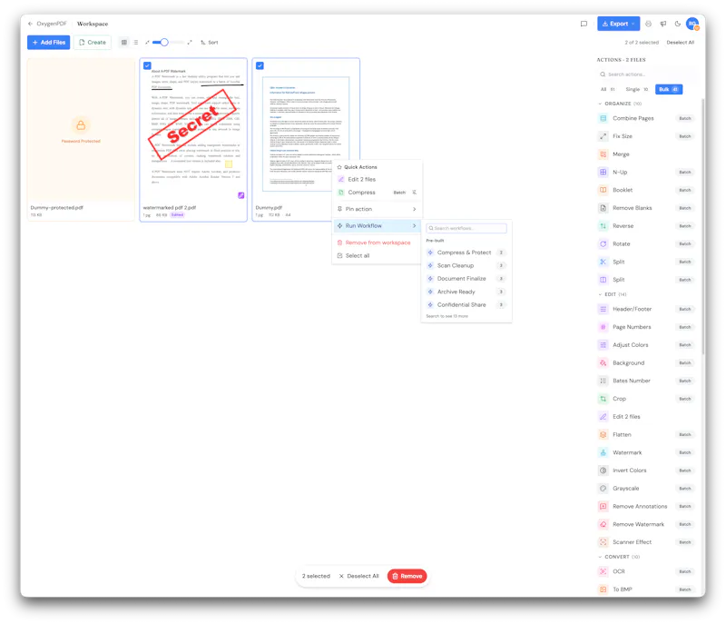 OxygenPDF screenshot 2