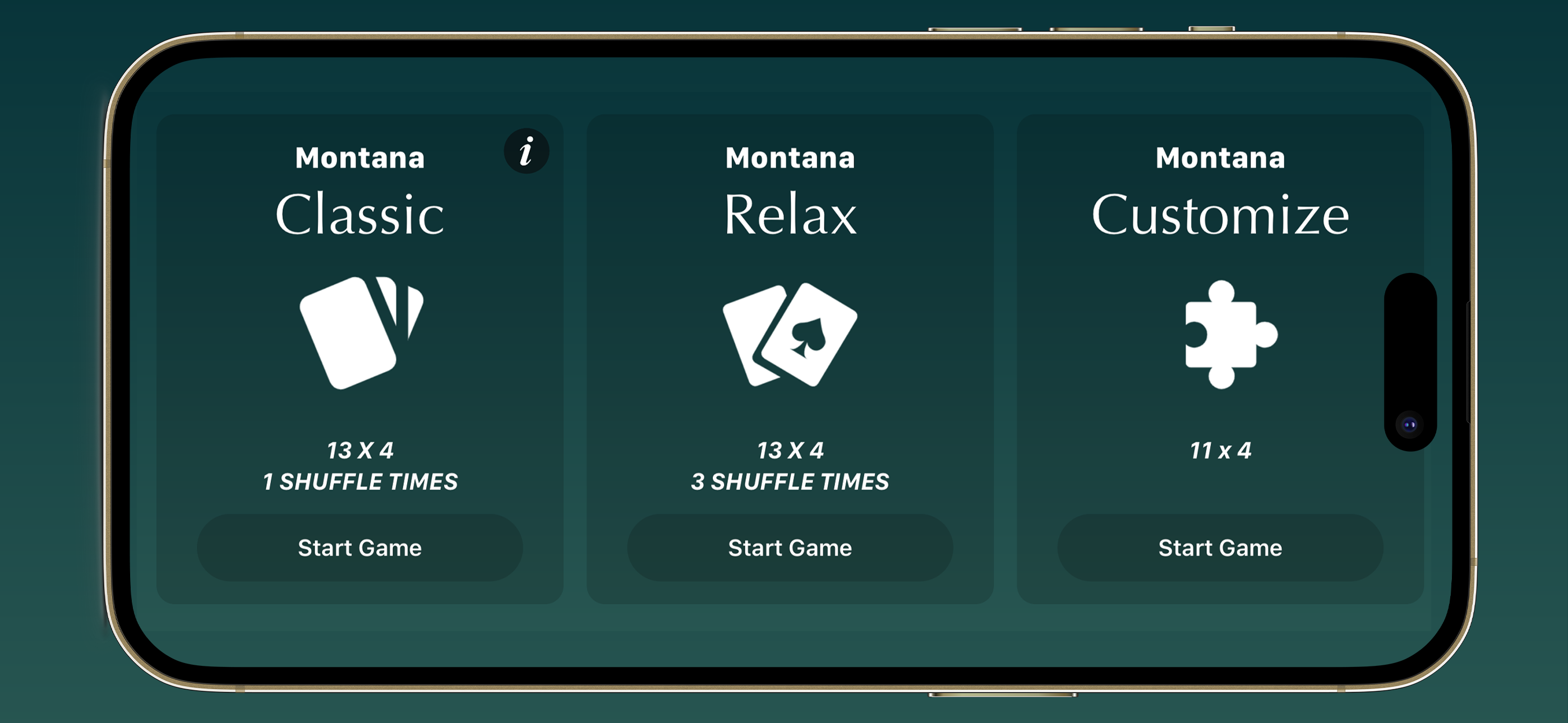 Montana (Gaps) Solitaire media 2