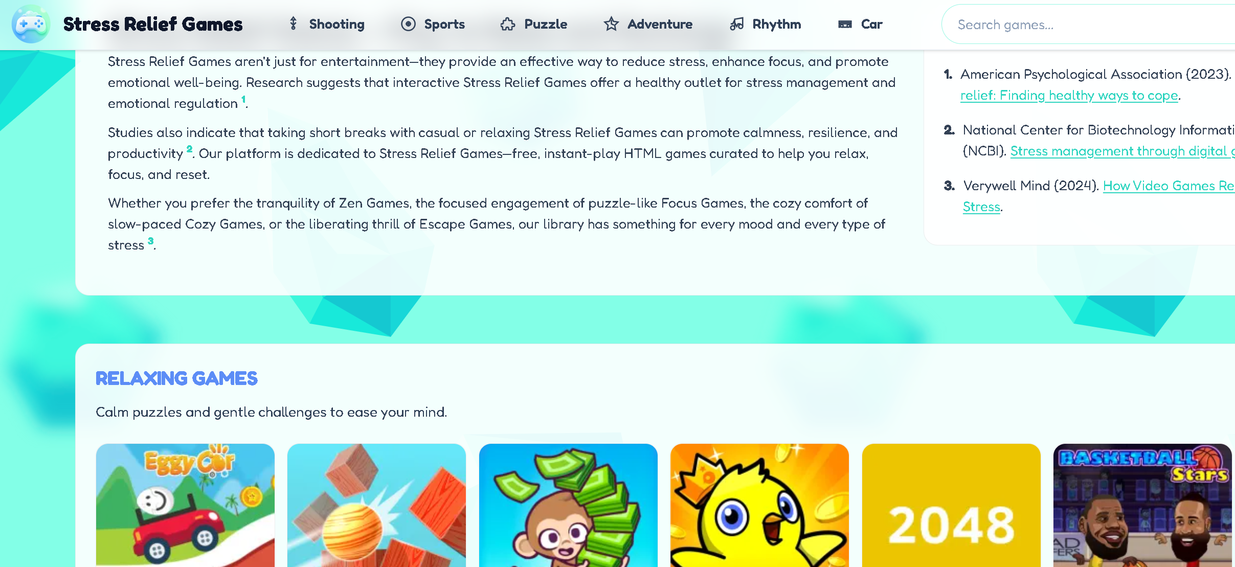 Stres Rahatlama Oyunları - Çevrimiçi stres yardım oyunları oynayın - Quick, Fun ve Free medya 1