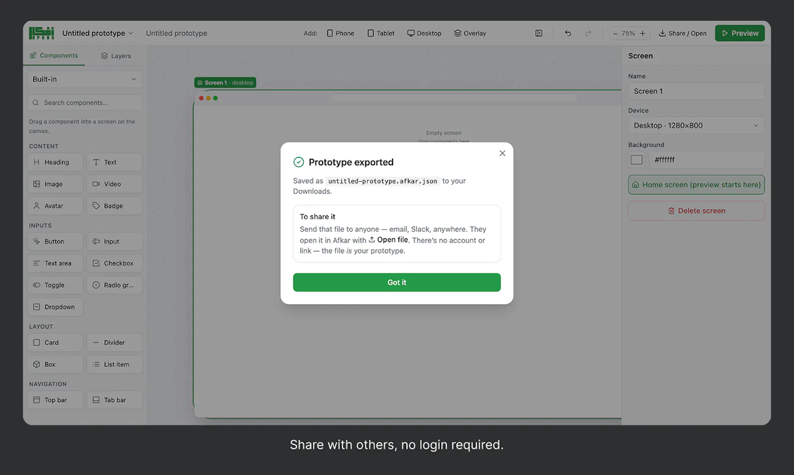 Afkar: Free Speed Prototyping screenshot 3