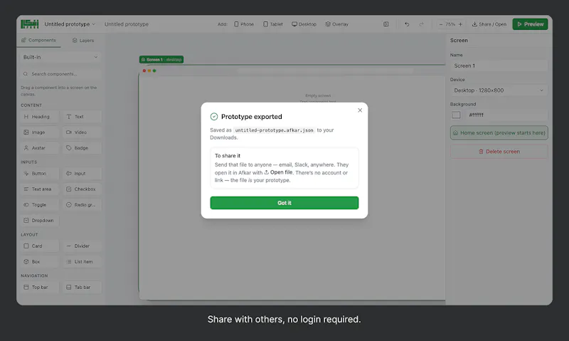 Afkar: Free Speed Prototyping screenshot 3