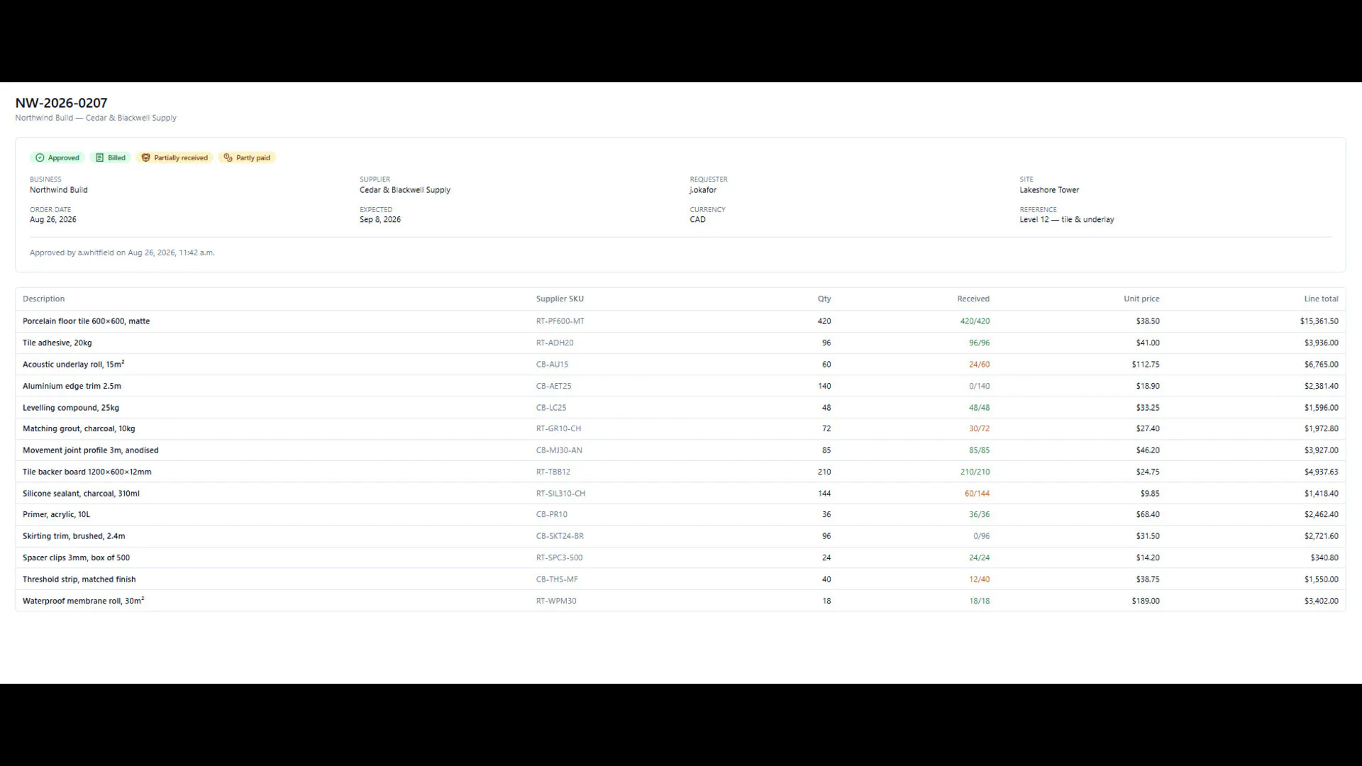 Simple PO Tracker gallery image