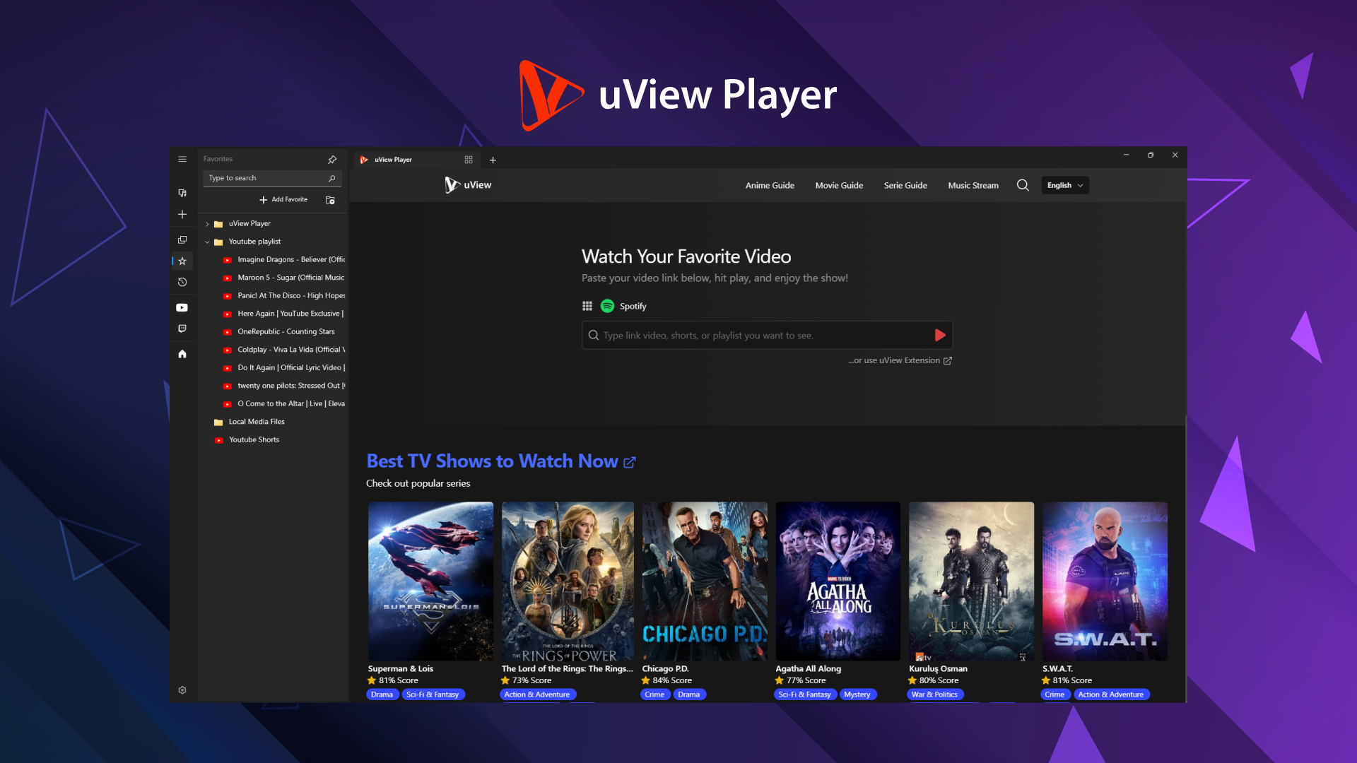 Mídia 2 de UVIEW Player - Observe qualquer coisa.Fazer tudo.De uma só vez.